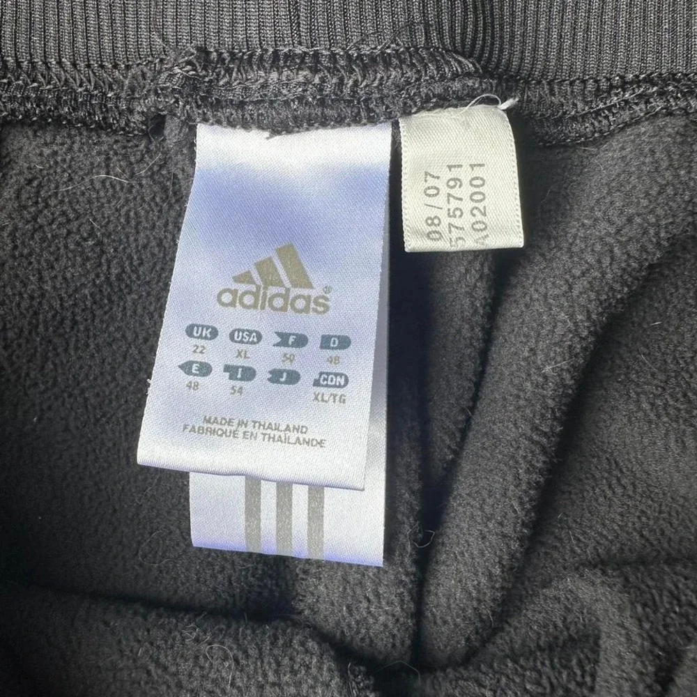 2000s Y2K super baggy adidas fleece wide leg baggy sweatpants
